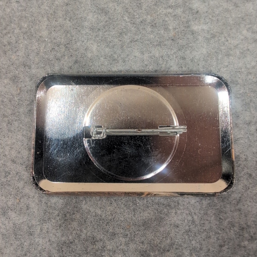 Vtg 1990 Coosa Success Pinback Button Rectangular Industrial Mill Newsprint AL - Picture 2 of 3
